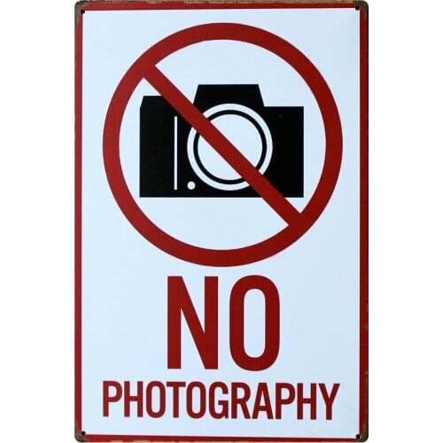 [ Mike86 ] NO PTHTOGRAPHY Retro Metal Plaque Bar Home Public Decor vintage Wall art Painting 20*30 CM Mix Items B-302