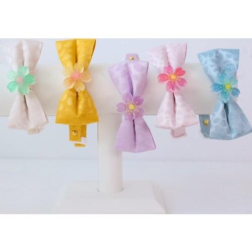 Newest Night Fluorescent Cat Dog Collar Adjustable Bow Flower Pet Collar 18-32cm Kitten Puppy Fashion Cute Reflective Necklace