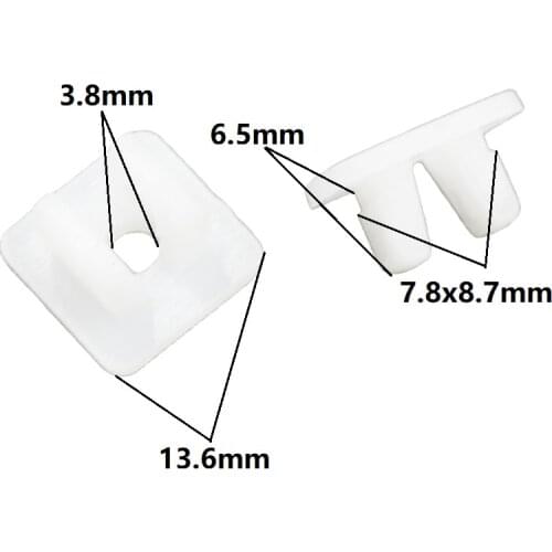 Plastic Retaining Clips Fixeding Car Headlight Tail Light Steering Lamp Square Head Retainer Fastener Nut Screws