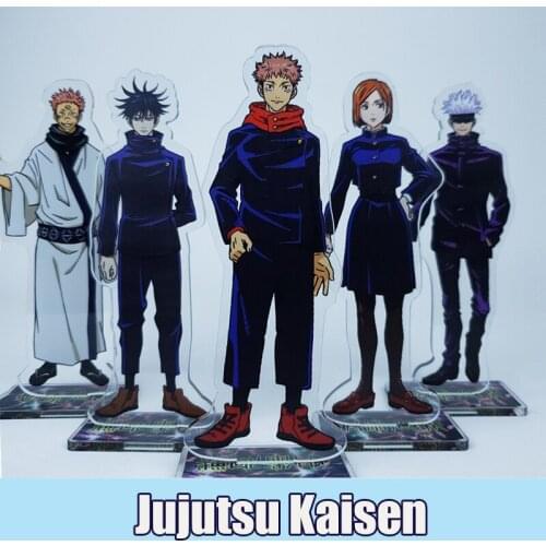Anime Jujutsu Kaisen Itadori Yuuji Kugisaki Nobara Cosplay Double Side Acrylic Stand Figure Model Plate Desk Decor Xmas Toy Gift