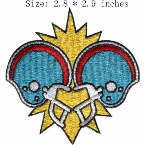 Gloves 2.8"wide embroidery patch for clothes patch/militar/agulha de croche