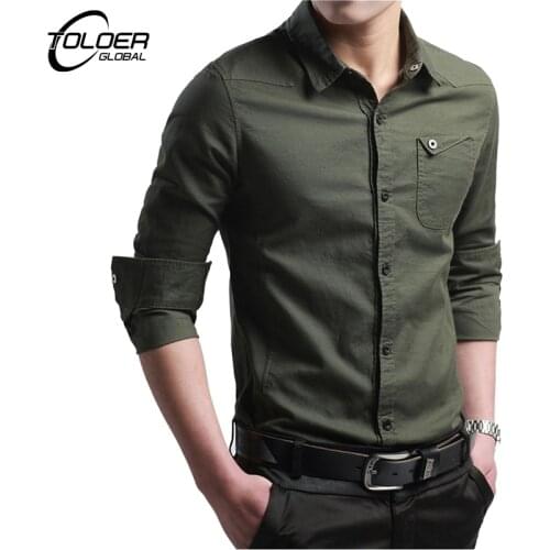 TOLOER Shirts For Men