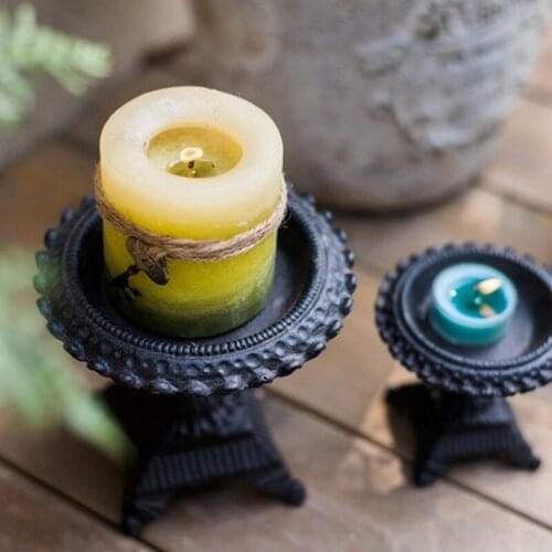 Tall cast iron candle holders, flowers, groceries, garden and courtyard decoration, American European retro style