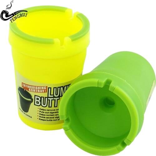 1 pcs Unbreakable Decorative Plastic Ashtray Coloful Tray Cigarette Ashtray Smoke Convenient Ashtray Outdoor for Ashtray Home