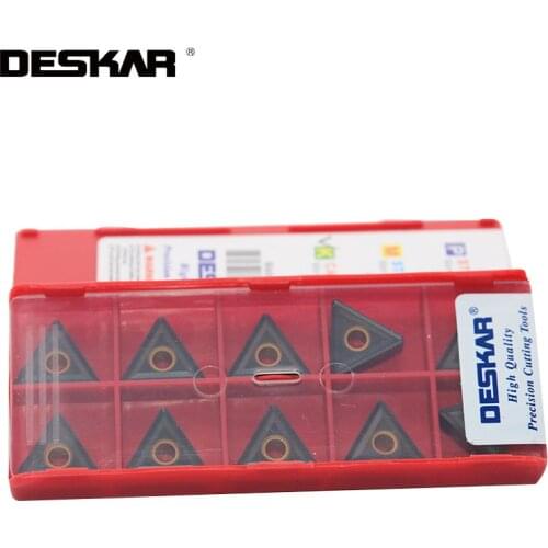 10PCS DESKAR TNMG160404 TNMG160408 TNMG160412 LF3018 Turning Tools Carbide Inserts Lathe Cutting For Cast Iron