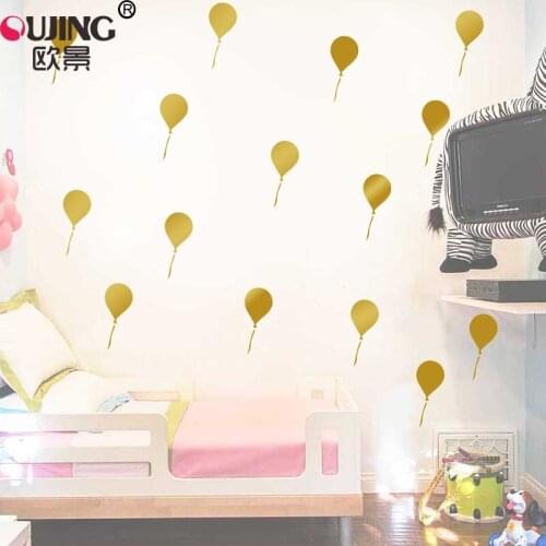 16pcs/set Cartoon Balloon Shape Wall Stickers For Kids Child Rooms Wallpaper Home Decoration Removable Vinyl Wall Decals Poster