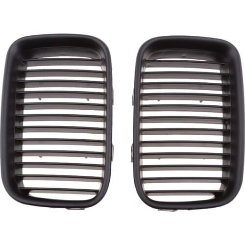 2 Pieces Front Left and Right Bumper Hood Grilles For BMW E36 1992-1996