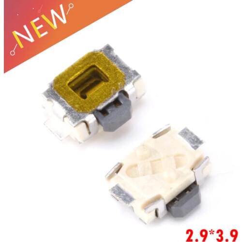 50Pcs 2.9*3.9 2P Turtle Touch Button Micro Switch YD-3410 ON/OFF With Positioning column For MP3 MP4 Mobile Phone switch
