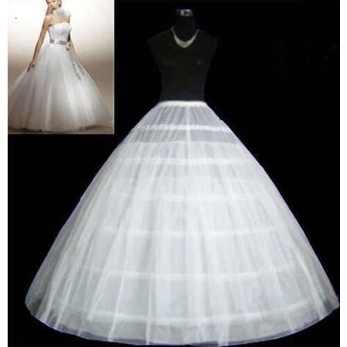 6 Hoops tulle Wedding Petticoat Ball Gown Crinoline Slip Underskirt For Wedding Dress Wedding Accessories