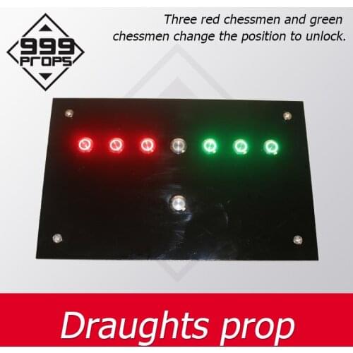 999PROPS draughts props chessman prop for real life escape room game adventure puzzle game