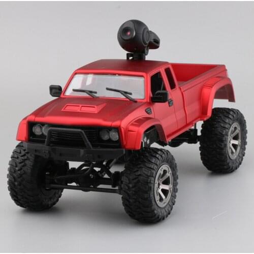 RC Car with 720P Camera Fayee FY002A 1/16 2.4G 4WD HD WIFI FPV Off-road Military Remote Control Truck W/LED Light RTR Toy