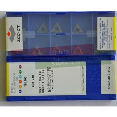 Free shipping 10Pcs TCMT110204 EM YBG205 Lathe Cutting Insert Carbide Turning Tool Insert For stainless steel