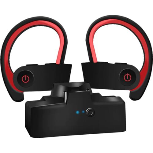 TWS 3 Wireless earphone Bluetooth Headset Sports Ear Hook Wireless Headphones Earbuds with charging bin volume control