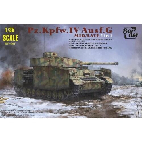 Border BT001 1/35 WWII German Pz.kpfw.IV Ausf.G Mid / Late - Scale Model Kit