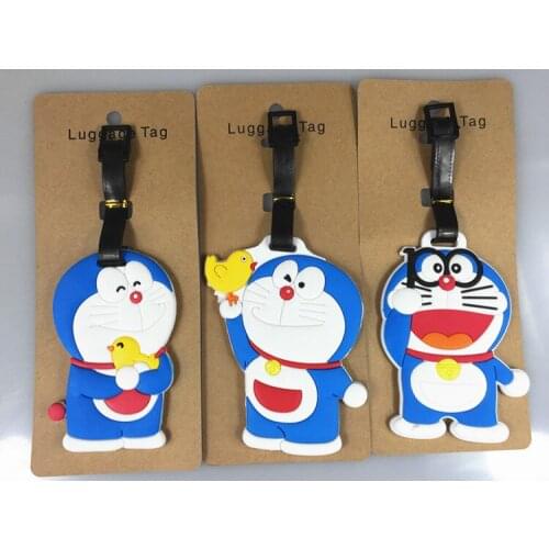 Doraemon Series Anime Travel Accessories Luggage Tag Suitcase ID Address Portable Tags Holder Baggage Label Gifts New