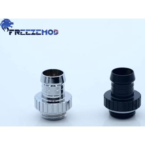FREEZEMOD brass G1/4'' thread inner Hexagonal fixed Barb fitting for ID 8-11mm soft tube for water cooling system.BBT-3F