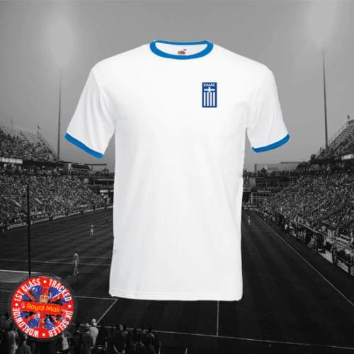 Greece, Greek Inspired Football Ringer T-Shirt, Retro, Gift, 2020Creative Novelty Summer Style Cotton Order T Shirts
