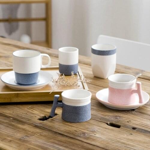 Ceramic Coffee Cup Porcelain Personal Single Pottery Tea Cups Korea Style Drinkware Wine Mug Water Mugs Wholesale