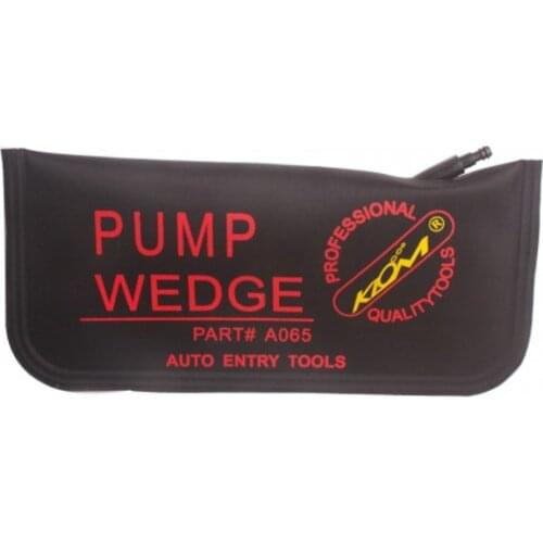 Klom Large Auto Entry Pump Wedge Car Door Opener New Universal Air Wedge Black Car Repair Tools Bag Locksmith Supplier 28X12.5CM