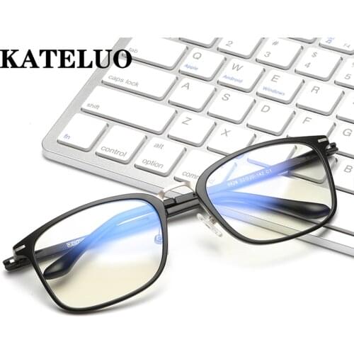 KATELUO 2020 Computer Glasses Anti Blue Light Laser Ray Fatigue Radiation-resistant Transparent Goggles Eyeglasses Frame Eyewear