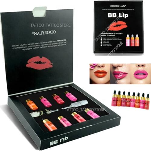 New ODORYLAN 5ml Kroea Glow BB Cream Semi Permanent Lip Serum Shiny Lip Gloss BB Lips For Girls Mesotherapy Treatment Lip dyeing