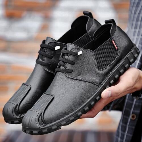 Genuine Leather Men Shoes Fashion Oxford Shoes Handmade Man Breathable Sneakers British Style Flats Autumn Casual Shoes