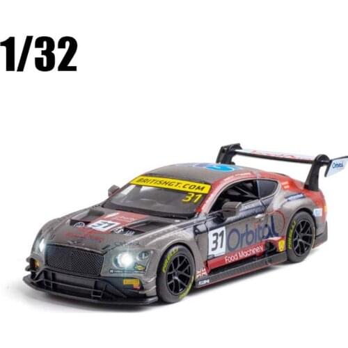 Diecast Toy Model 1:32 Blancpain GT NO.31 Car With Pull Back Sound Light Car Collection Free Shipping
