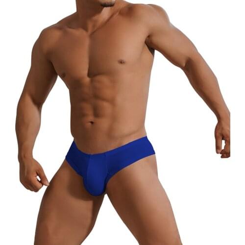 ADANNU Briefs Male Underwear Anti-hemming Pants Insensitivity Skin-friendly Color With Zero Independent Codpiece Men Sport Short