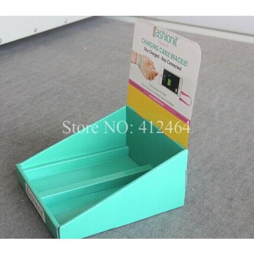 Wholesale Custom Small Cardboard Paper Printed Corrugated Shelf Retail Counter Display Box ( DX-031)