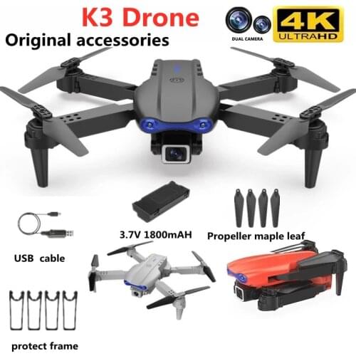 K3 Drone Original Accessories Parts 3.7v 1800mAh Lithium Battery Propeller Blades spare parts For K3 Drone Battery