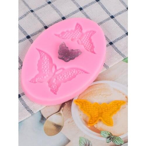 Butterfly Lace Fondant Chocolate Silicone Mold Jade Ribbon Papilio Fondant Butterfly Cake Decoration Mold