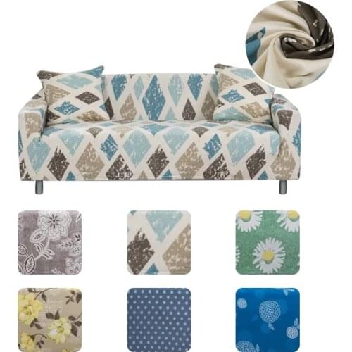 Modern High Quality Stretchable Spandex Elastic Sofa Cover Adjustable Living Room L Shape Armchair Corner Sofa Cover 6 Colours