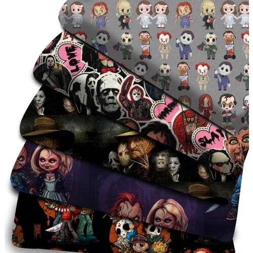 50*145cm Cartoon Printed Polyester Cotton Fabric for Tissue Sewing Quilting Fabrics Needlework Material DIY Handmade,c20583