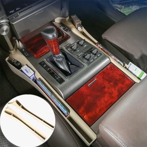 Car Interior Storage Box L&R Seat Gap Organizer For Lexus LX570 2008-2020 For Lexus GX460 2010-2020 Car Accessories