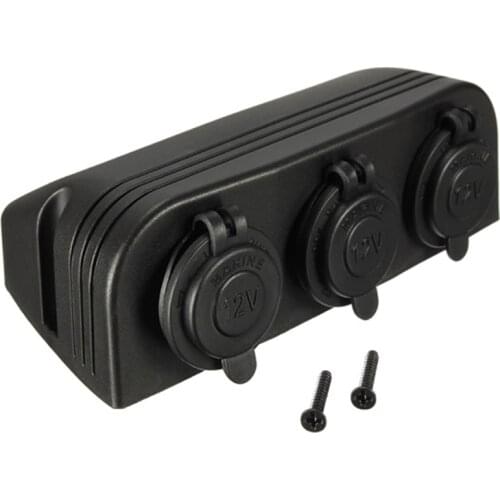 1 PC 21mm DC 12V-24V Car Cigarette Lighter Socket Include 2 Screws Splitter Plug LED USB Charger Adapter IP65 Waterproof