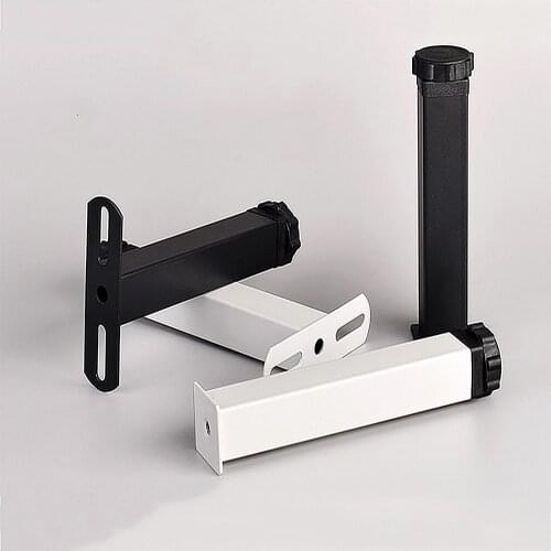 1pc Adjustable Furniture Frame Bracket Legs Square Tube Support Feet For Bed Slat Mattress Frame Fixed Support Leg