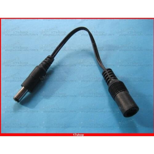 10 pcs DC Power Jack 5.5x2.1mm Female to 5.5x2.5mm Male Plug Cable 18cm 0.18m