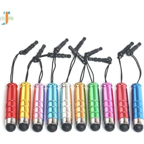 1000pcs/lot Colourful Mini Bullet Capacitive Screen Stylus Touch Pen for Ipod/ipad Iphone for Tablet Pc and Other Touch Screen