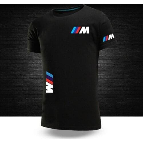 2020 For Bmw Summer Quick dry Male Funny Casual Short Sleeves Polyester Solid Color Unisex Round neck T shirts Sport Tops