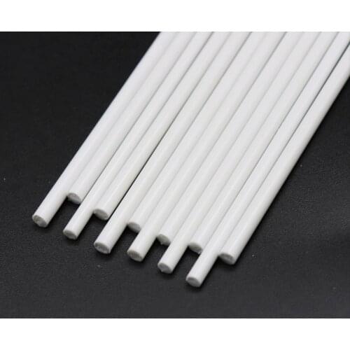 3mm white round stick ABS plastic model toy round stick length 50cm sand table DIY diorama landscape architecture train 50pcs
