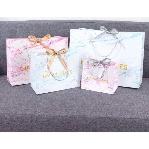 5pcs New Arrive pink/blue Marble Baby Shower Gift Bag wedding sweet gift bag exquisite candy box party favor supplies