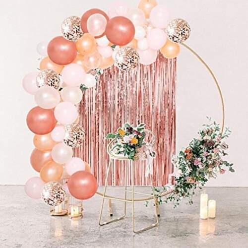 New Year Christening Decor Balloon Garland Kit Rose Gold Arch Wedding Bridal Baby Shower Birthday Bachelorett Party Decoration