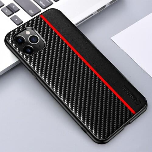 Case For IPhone 12 11 Pro Max 12 Mini Carbon Fiber PU Leather Shockproof Protection Cover for IPhone XS XR X MAX 8 7 Plus Case