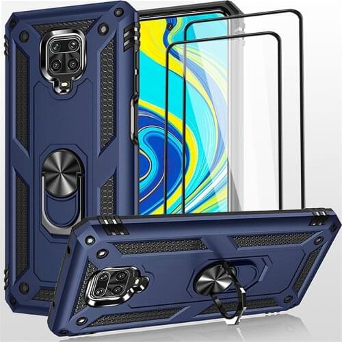For Xiaomi Redmi Note 9 9S Pro Max Case Magnetic Shockproof Armor Stand Holder Car Ring Cover For Redmi Note 10 10S 10 S Pro Max