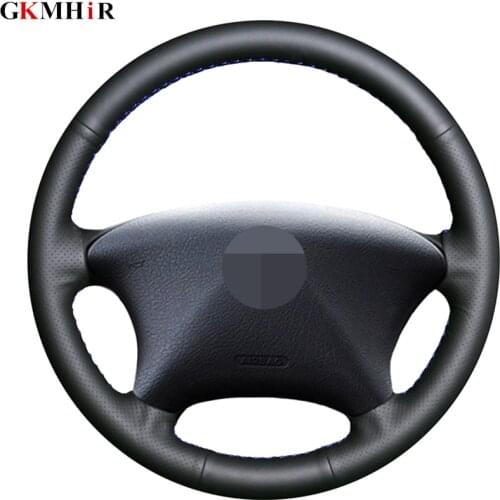 Black Soft Artificial Leather Hand-stitched Car Steering Wheel Cover for Citroen Xsara Picasso 2001-2004 Peugeot Partner