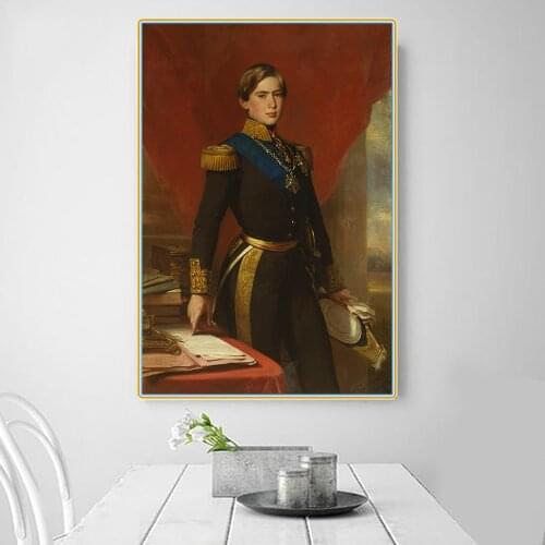 Citon Winterhalter《Pedro V, King of Portugal》Canvas Art Oil painting Artwork Poster Picture Wall Decor Modern Home Decoration