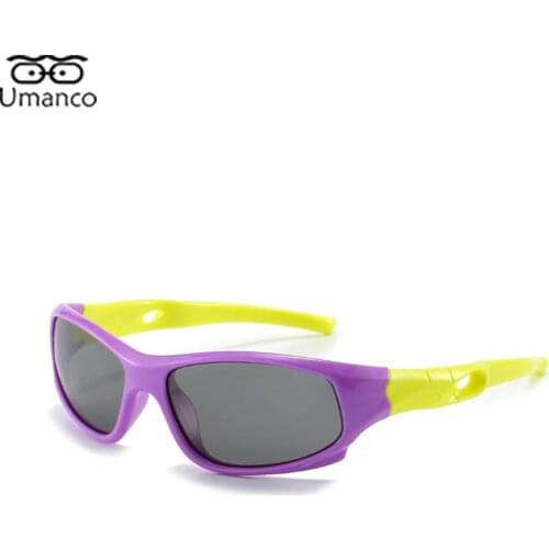 Polarized Sunglasses for Children Soft Silicone Frame AC Lens Boys Girls Sun Glasses Biking Outdoor Sports Eyelasses Anti UV400