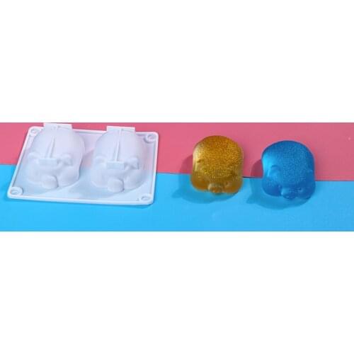 DIY Double Pig Epoxy Resin Mould Crafts Decorations Animal Silicone Molds Handmade Jewelry Making Accessories