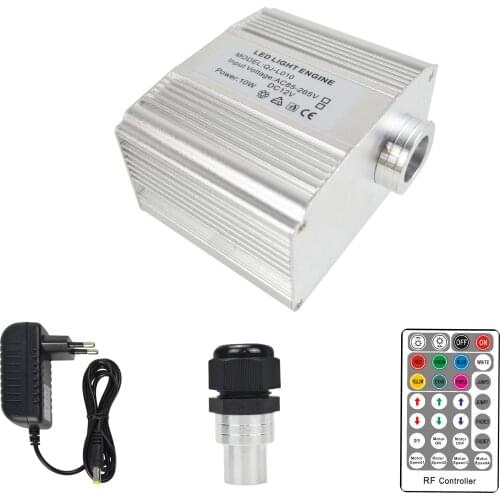 Fibra optica led 10W twinkle motor RF controller fibre optique lumineuse fiber optic twinkle star ceiling rgbw roof ceiling kit