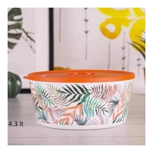 Tupperware Deluxe Tropical 4.3 L Storage Container with Lid Delux